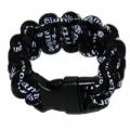 Paracord Style Titanium Bracelet - Black