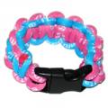 Paracord Style Titanium Bracelet - Light Blue/Pink