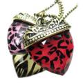Leopard Heart Pendent Necklace