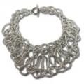 Trendy Silver Statement Necklace
