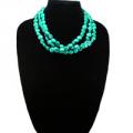 Trendy Turquoise Multi-Row Necklace