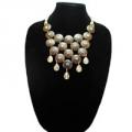 Wooden Boho Bib Necklace