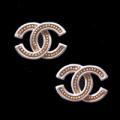 DC White Gold Bead Earrings