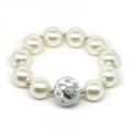 Giant White Bead Bracelet
