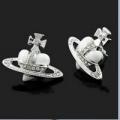 White Heart Stud Earrings
