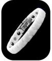 South Korean White Ceramic & Tungsten Magnetic Health Bracelet 
