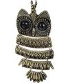 Hinged Owl Pendant In Copper