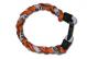 3 Rope Titanium Tornado Bracelet (Orange/White/Orange)