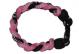 3 Rope Titanium Tornado Bracelet (Pink/Black/Pink)