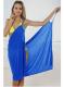 Sapphire Blue Open Back Cover up Beach Dress 2