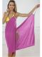 Lavender Open Back Cover up Beach Dress 2