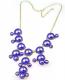 Bubble Bib Necklace in Pearl Purple 1