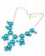 Bubble Bib Necklace in Pearl Teal 1