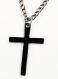Cross Black Multi-Chain Necklace 1