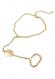 Gold-tone Single Leaf Slave Bracelet 2
