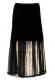 Half Sheer Black Chiffon Maxi Skirt with Side Split 2