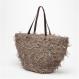 Hat Attack Rustic Straw Taupe Tote 1