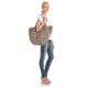 Hat Attack Rustic Straw Taupe Tote 3