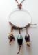 Hippie Chic Trendy Dream Hoop Necklace with purple nuggets 1