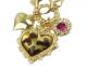 Leopard Heart Flower Necklace 1