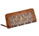 Michael Kors Delancy Continental Signature Logo Jacquard Zip Around Wallet