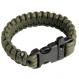 Paracord Survival Rescue Bracelet with Whistle Buckle (Olive Green)