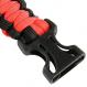 Paracord Survival Rescue Bracelet with Whistle Buckle (Orange Black) 3