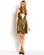 Shoshanna Gold Strapless Dress