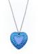 TARINA TARANTINO Lucite Electric Heart Necklace in Blue