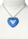 TARINA TARANTINO Lucite Electric Heart Necklace in Blue 1