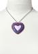 TARINA TARANTINO Lucite Electric Heart Necklace in Purple 1