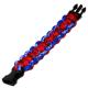 Paracord Style Titanium Bracelet - Royal Blue/Red 1