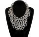 Trendy Silver Statement Necklace 1