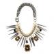 Trendy Premium 3 Spider Jewel & Spike Necklace 2